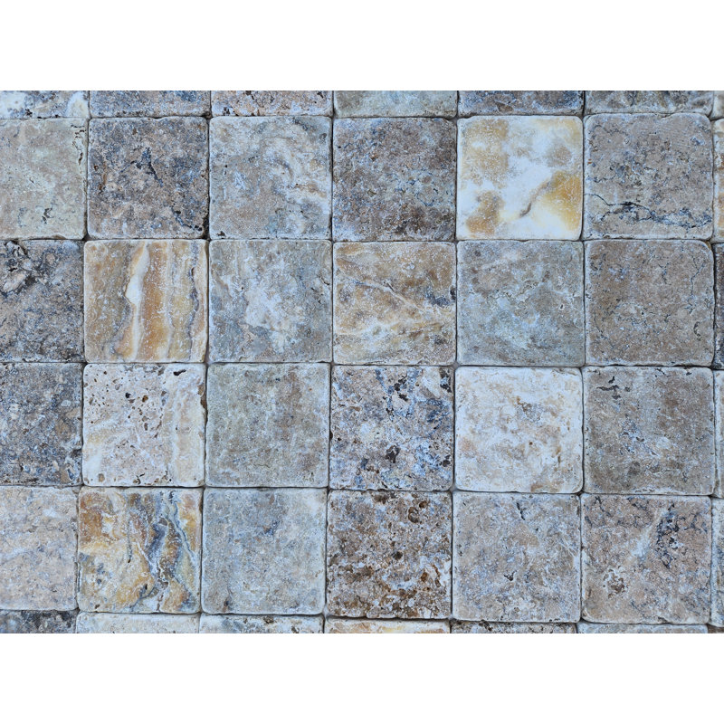 SB TILE AND STONE 4" x 4" Natural Stone Marble Look Tile Wayfair